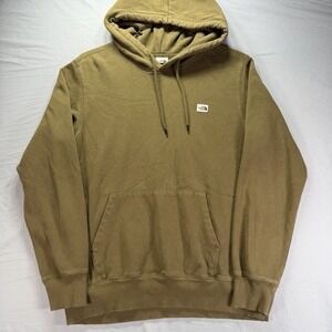 The North Face Hoodie Mens Medium Green Fleece Sweatshirt Pullover Outdoors
